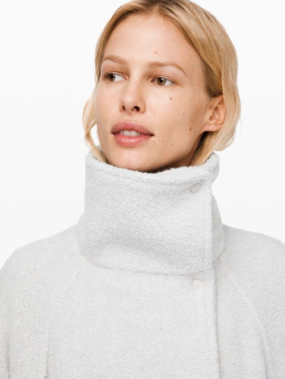 LULULEMON 10 Heathered Ceramic Show Me The Sherpa Jacket Pile Wool Quilted
